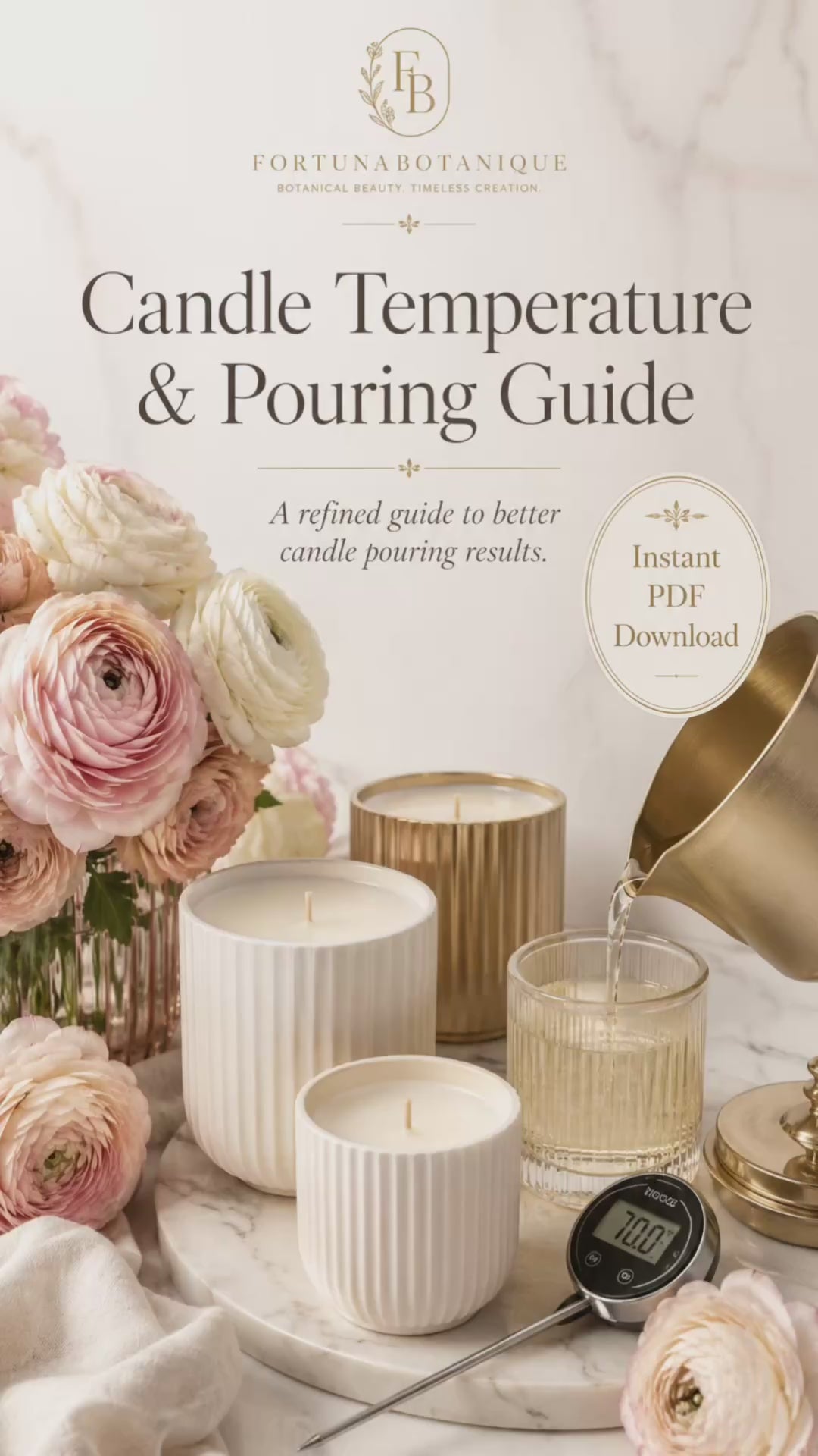 Candle Temperature & Pouring Guide | Candle Making PDF