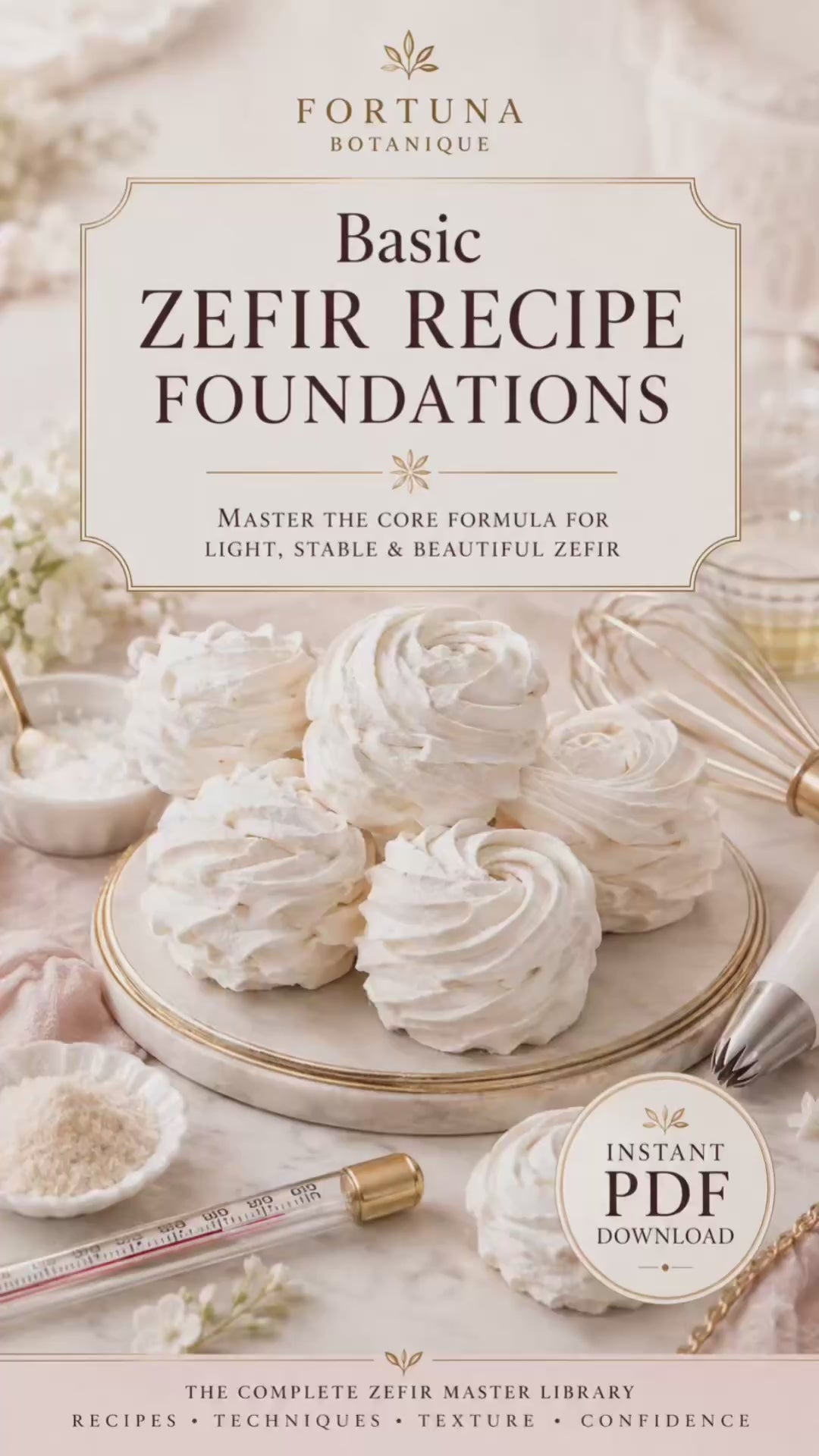 Basic Zefir Recipe Foundations Guide | Core Zefir Formula, Texture & Technique