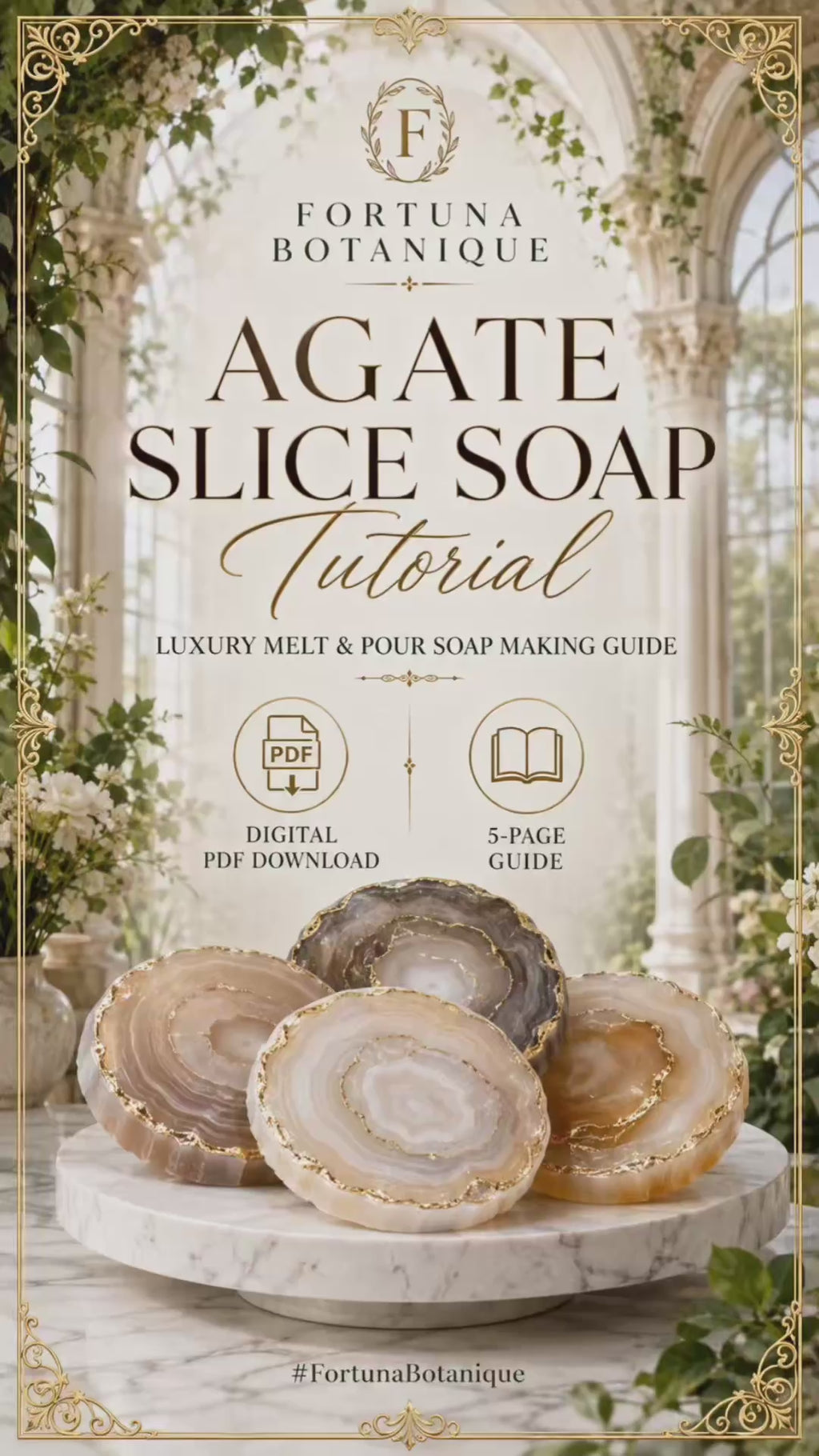 Agate Slice Soap Tutorial | Luxury Melt & Pour Gemstone Soap Making Guide