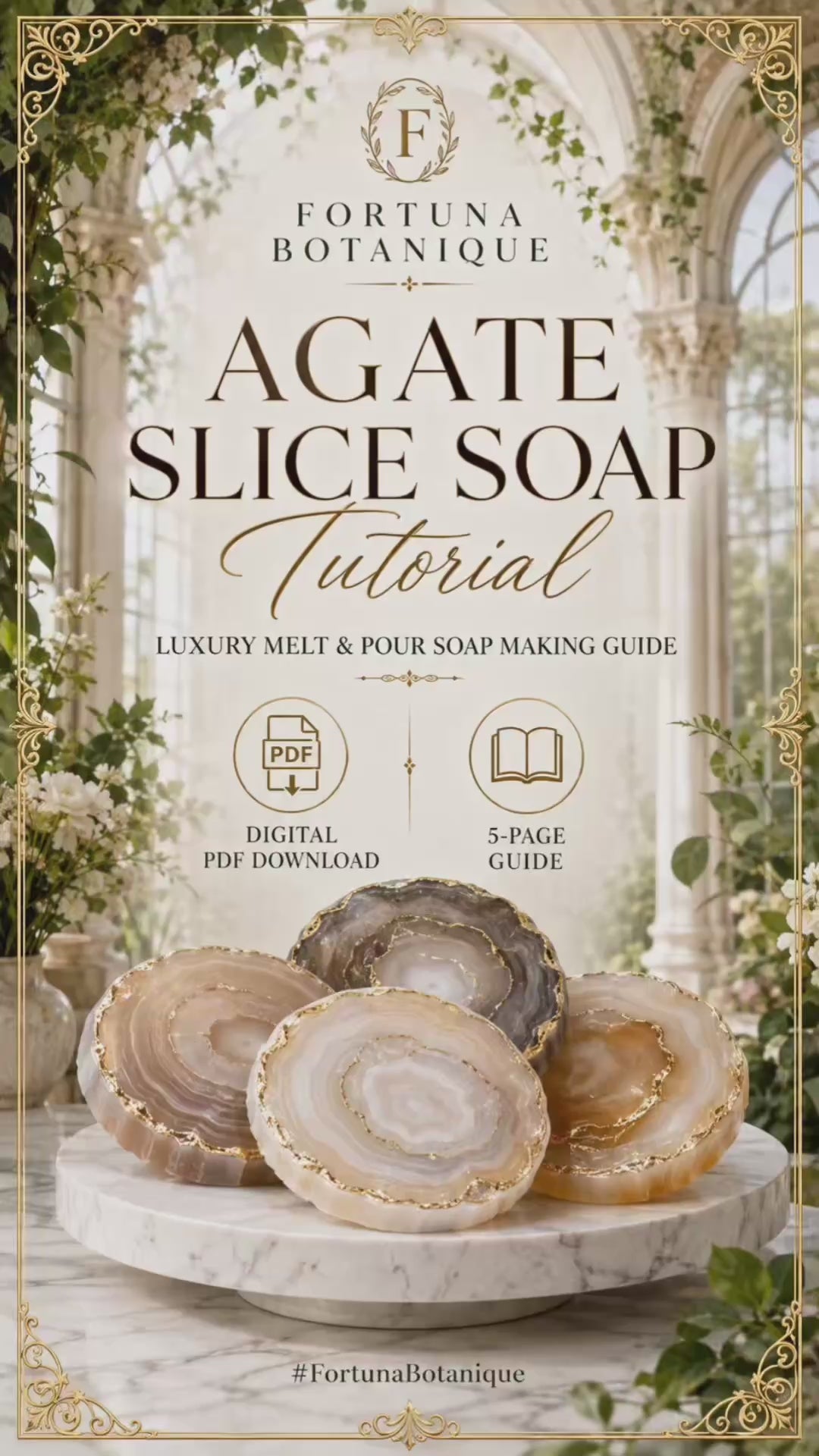 Agate Slice Soap Tutorial | Luxury Melt & Pour Gemstone Soap Making Guide