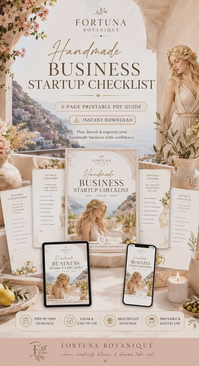 Handmade Business Startup Checklist | Printable Business Planner