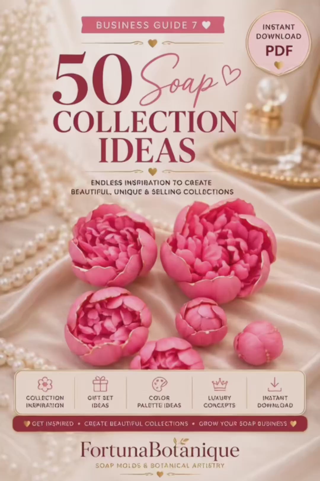 50 Luxury Soap Collection Ideas | Handmade Soap Design Inspiration Guide | Product Collection Planner | Soap Business PDF | Digital Download