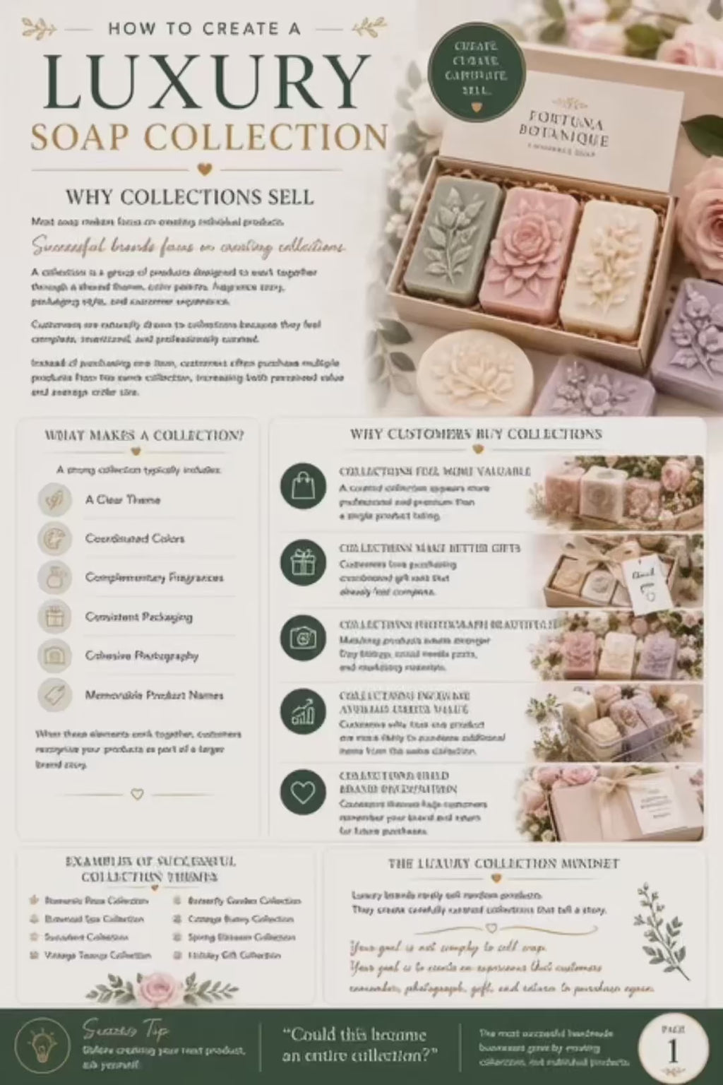 Soap Collection Strategy Guide | Build Best-Selling Handmade Soap Collections That Increase Sales | Business Planning PDF