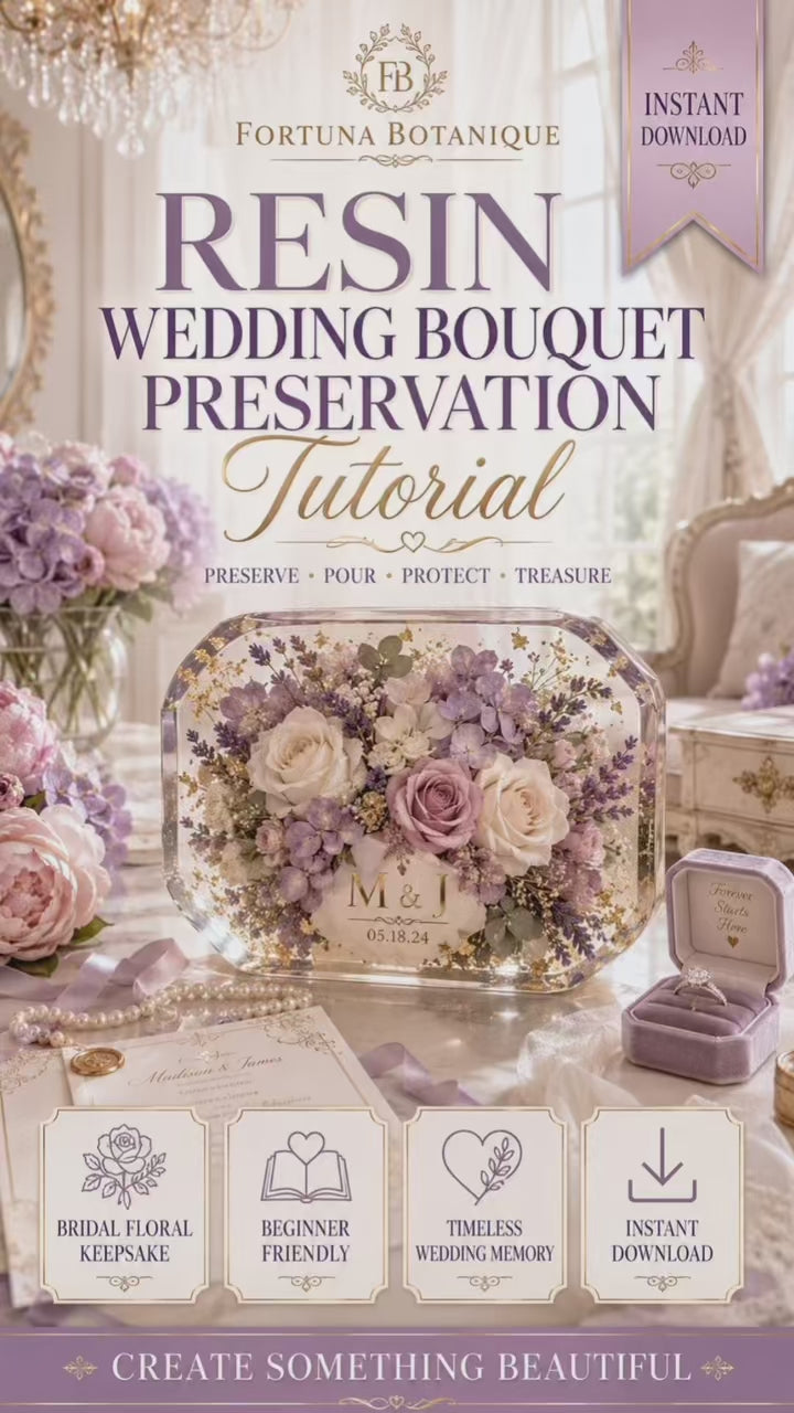 Resin Wedding Bouquet Preservation Tutorial | Floral Keepsake Guide