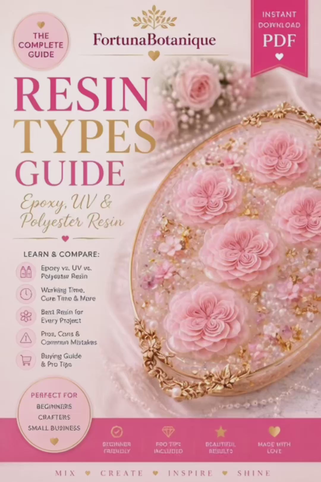 Resin Types Guide | Epoxy vs UV vs Polyester Resin | Complete Resin Comparison | Instant PDF Download