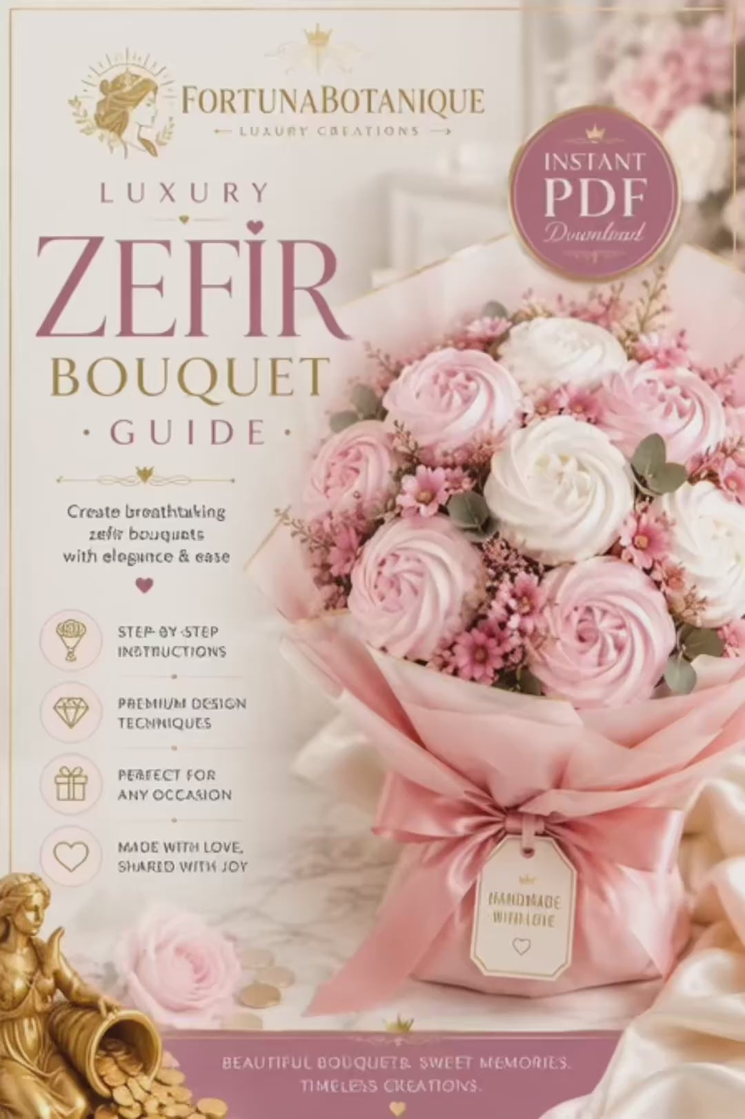Luxury Zefir Bouquet Guide | Instant PDF Download