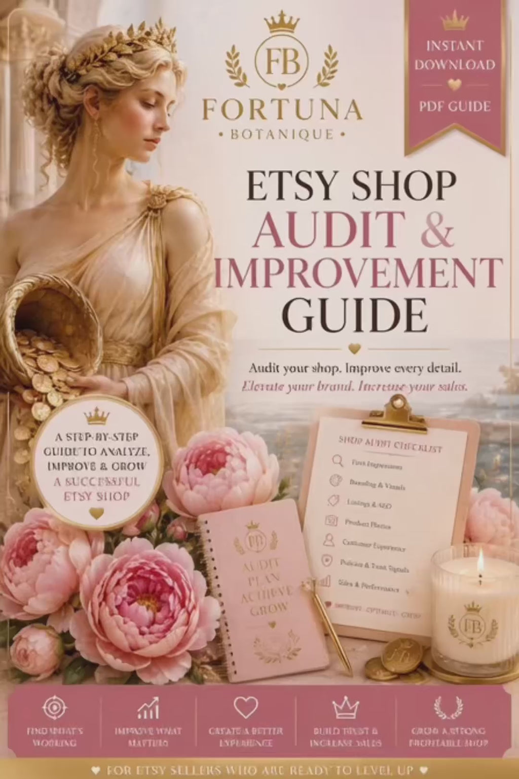 Etsy Shop Audit & Improvement Guide | Instant PDF Download
