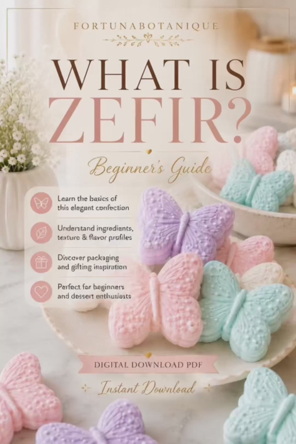 What Is Zefir? Beginner’s Guide | Learn the Basics of Russian Marshmallow Flowers | Premium PDF Introduction for Beginners