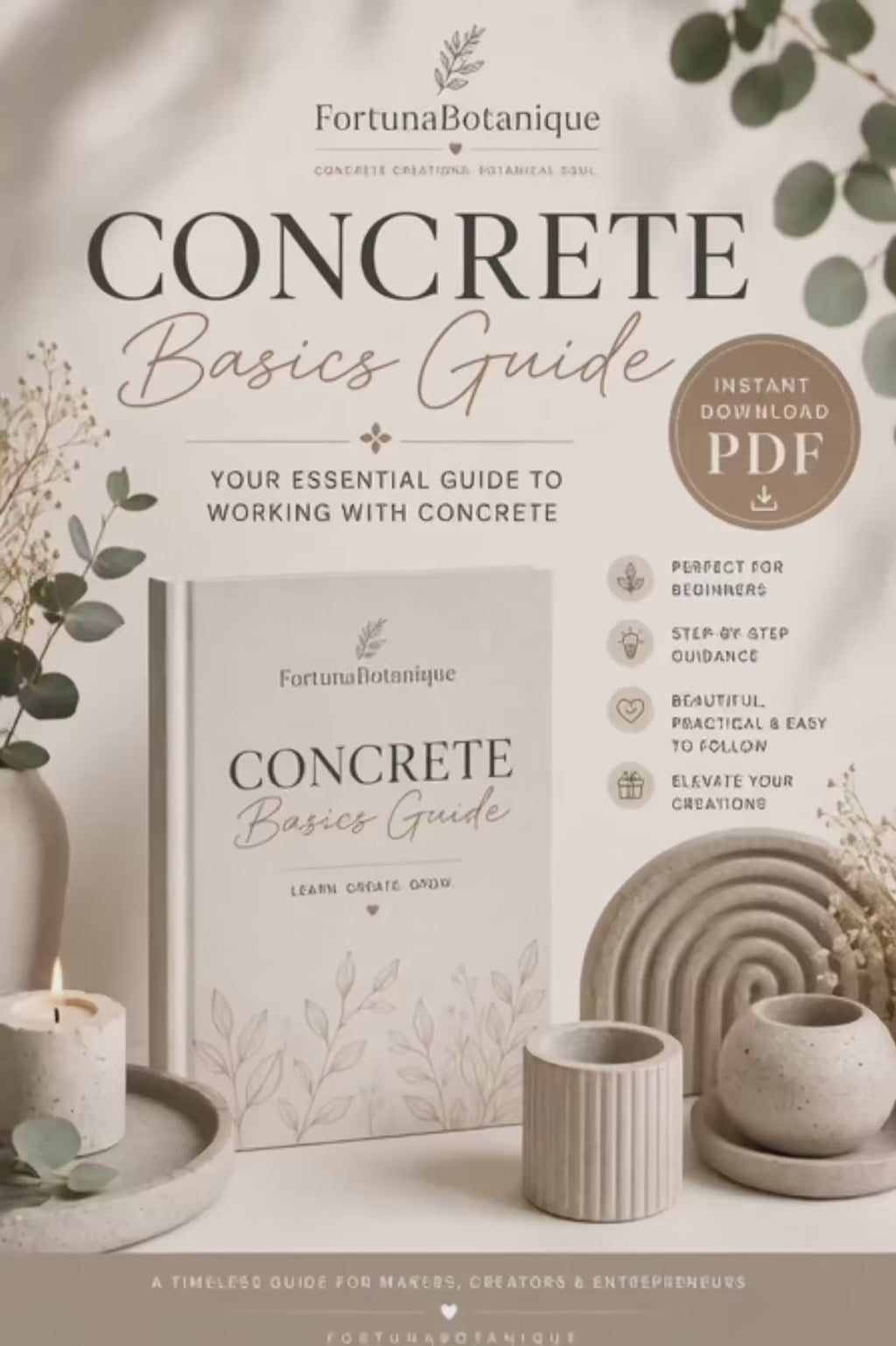 Concrete Basics Guide | Beginner’s Guide to Concrete Casting | Instant PDF Download