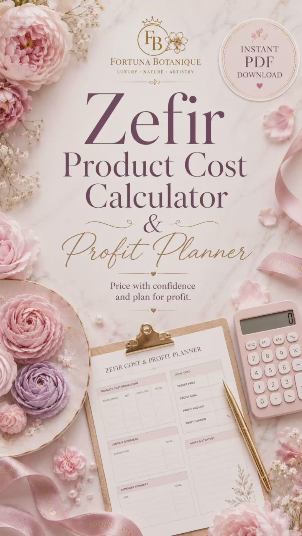 Zefir Product Cost Calculator & Profit Planner | Pricing & Margin Guide for Zefir Makers