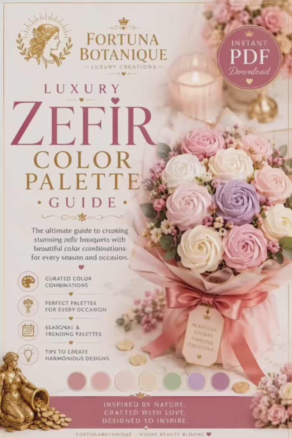 Luxury Zefir Color Palette Guide | Instant PDF Download