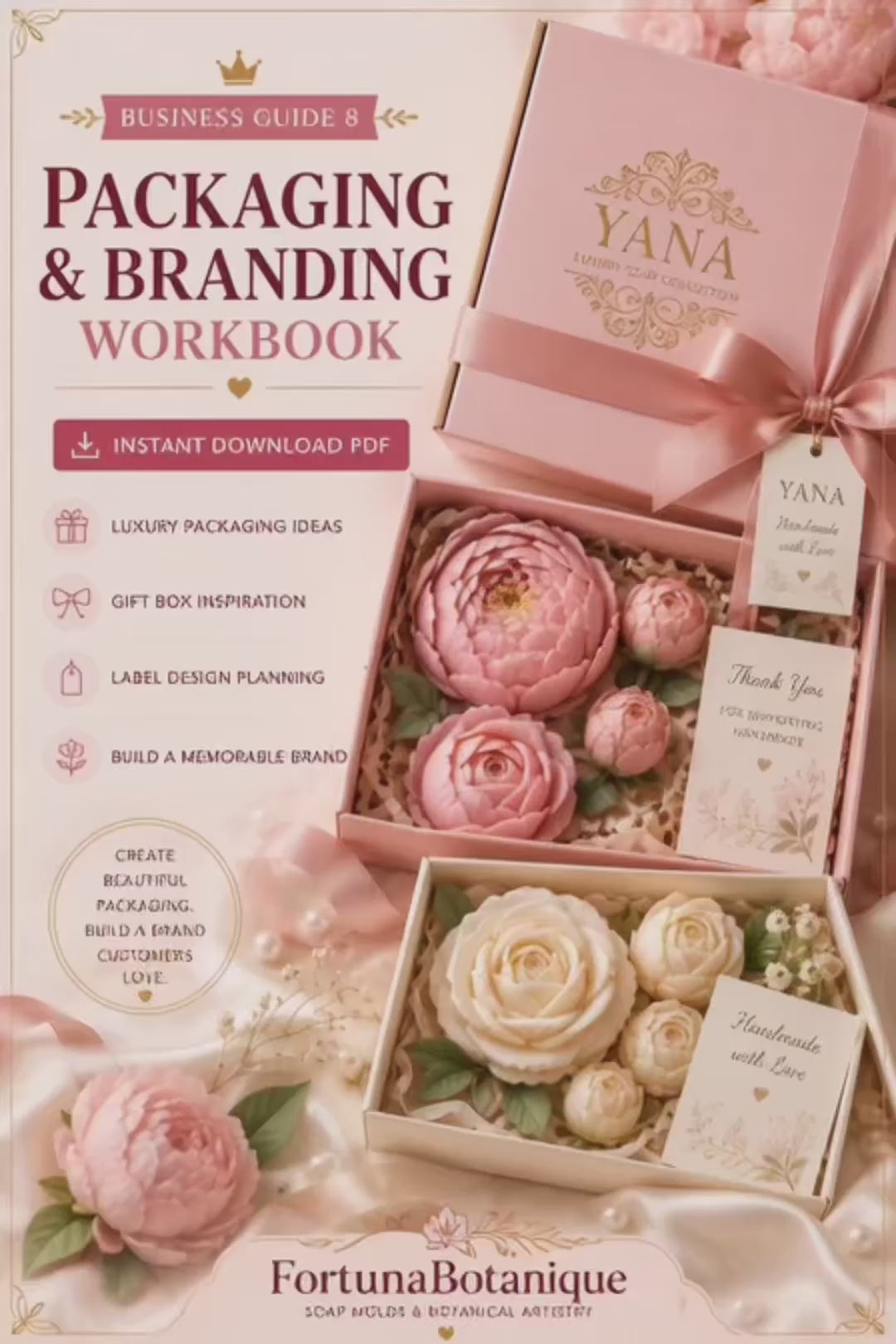 Luxury Packaging & Branding Workbook for Handmade Businesses | Build a Premium Brand Identity | Instant PDF Download