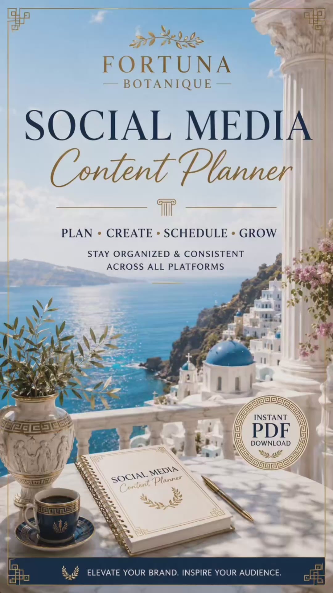 Social Media Content Planner PDF | Fortuna Botanique