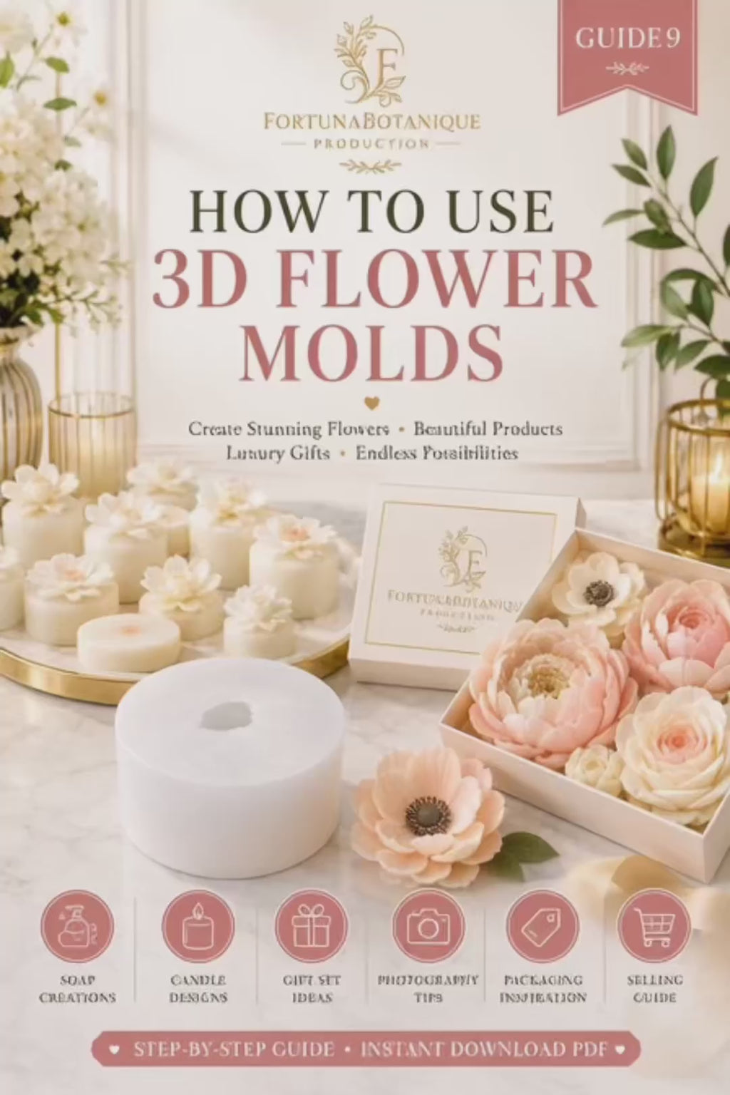 How to Use 3D Flower Molds | Complete Tutorial Guide for Soap, Candle, Chocolate & Resin Makers