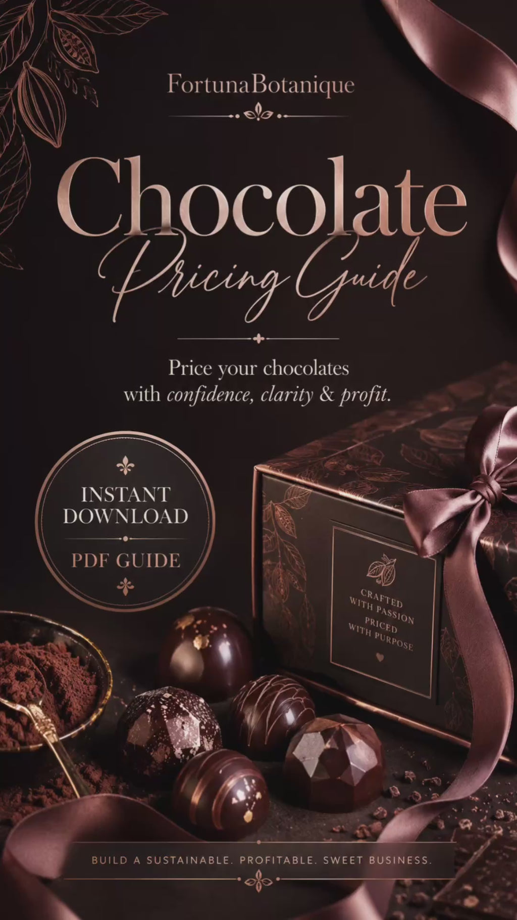 Chocolate Pricing Guide | Chocolatier Product Pricing, Profit Margin & Wholesale Pricing PDF Guide
