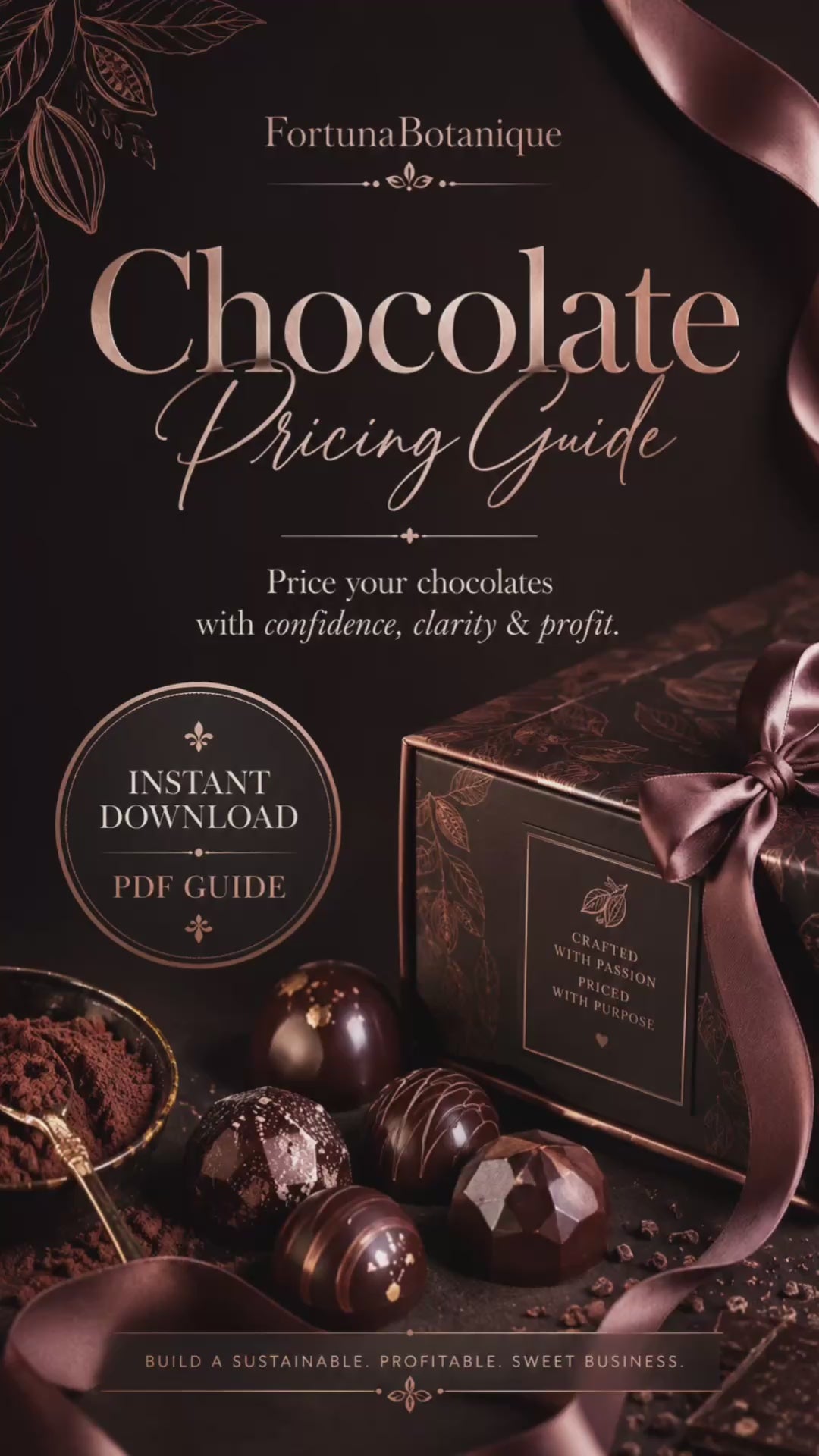 Chocolate Pricing Guide | Chocolatier Product Pricing, Profit Margin & Wholesale Pricing PDF Guide