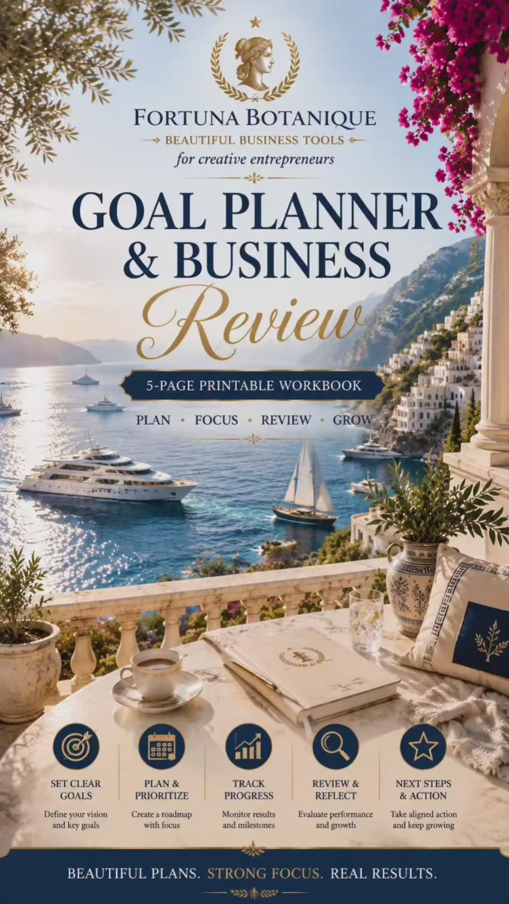 Goal Planner & Business Review – Printable Workbook
