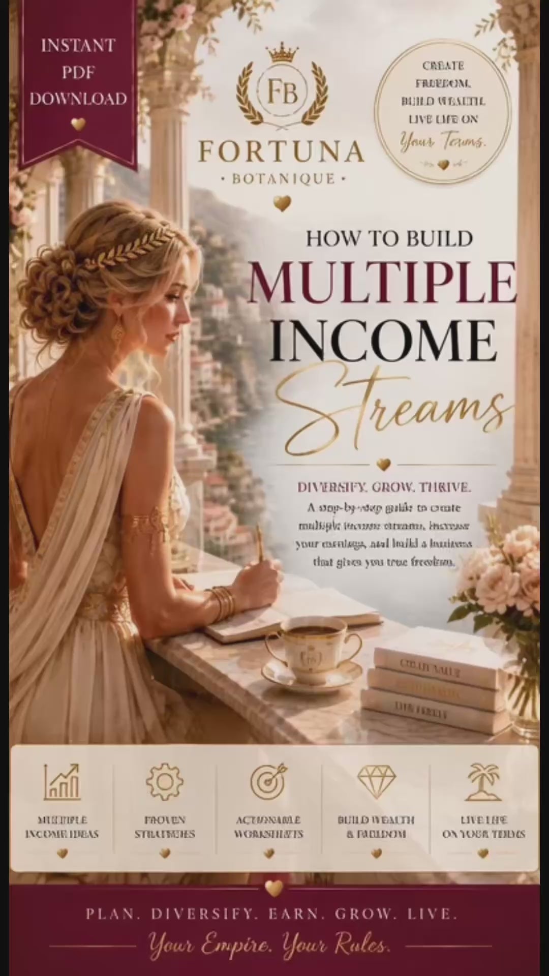 How to Build Multiple Income Streams | Premium Business Workbook | Passive Income Planner | Entrepreneur Growth Guide | Digital PDF Download