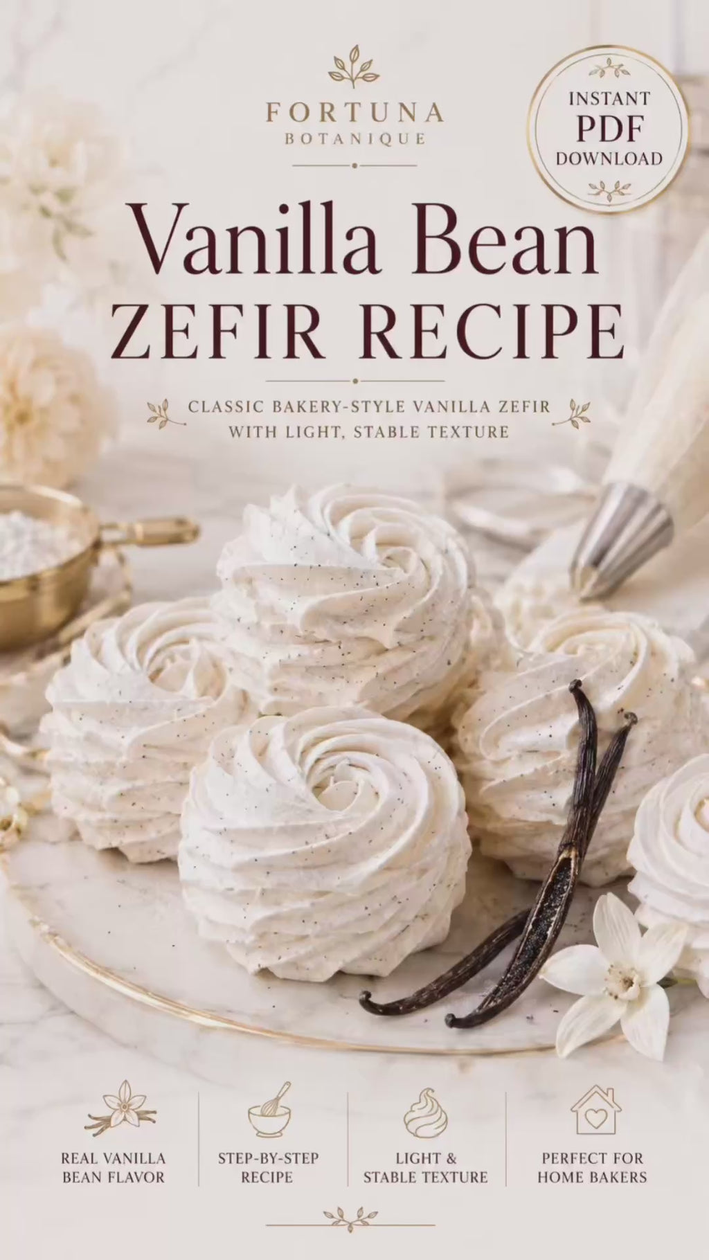 Vanilla Bean Zefir Recipe Guide | Classic Bakery-Style Zefir Recipe & Technique
