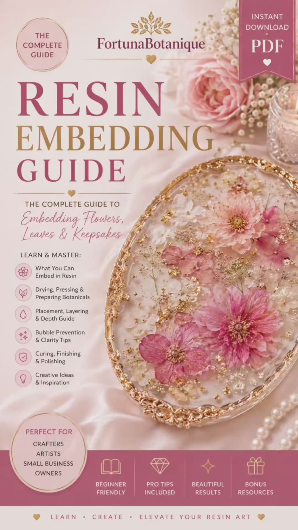 Floral Resin Embedding Guide for Flowers & Botanicals