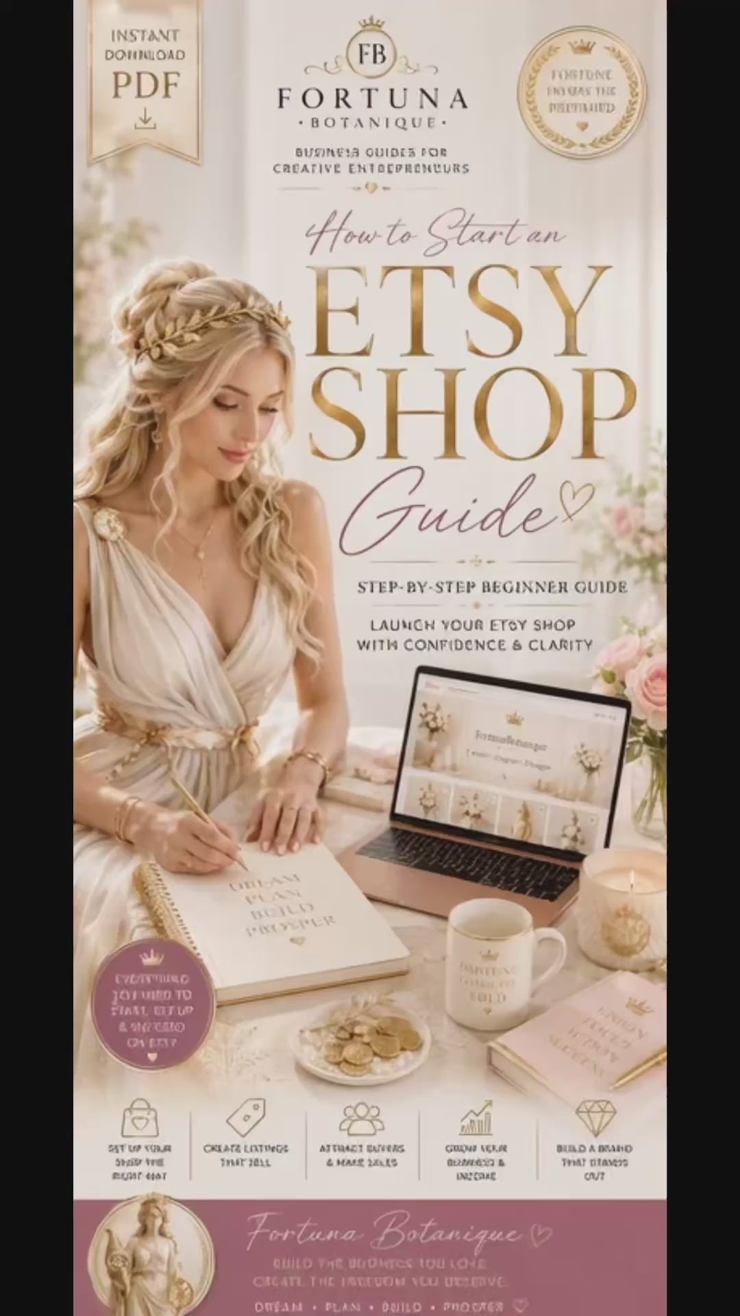 How to Start an Etsy Shop Guide | Beginner Etsy Seller eBook | Instant PDF Download