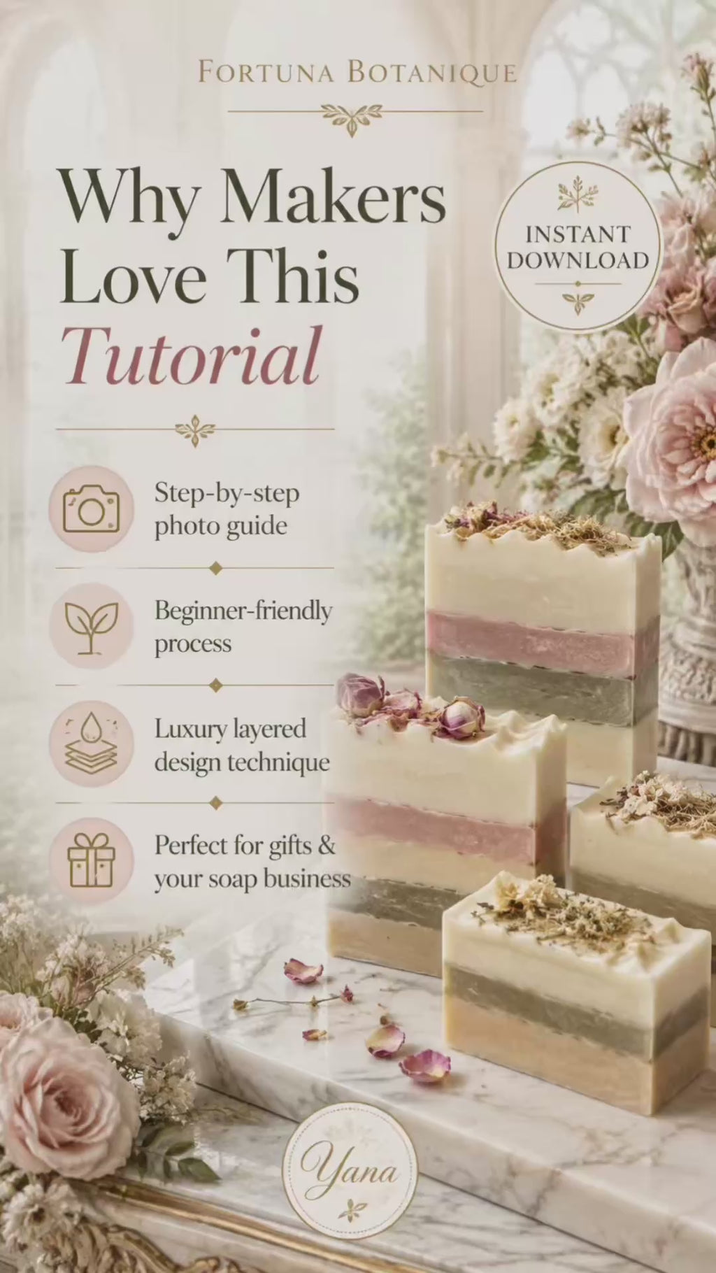 Layered Soap Tutorial PDF Guide | Luxury Artisan Soapmaking Technique | Instant Digital Download
