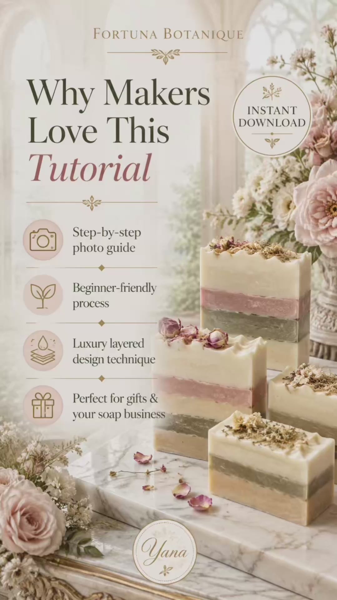 Layered Soap Tutorial PDF Guide | Luxury Artisan Soapmaking Technique | Instant Digital Download