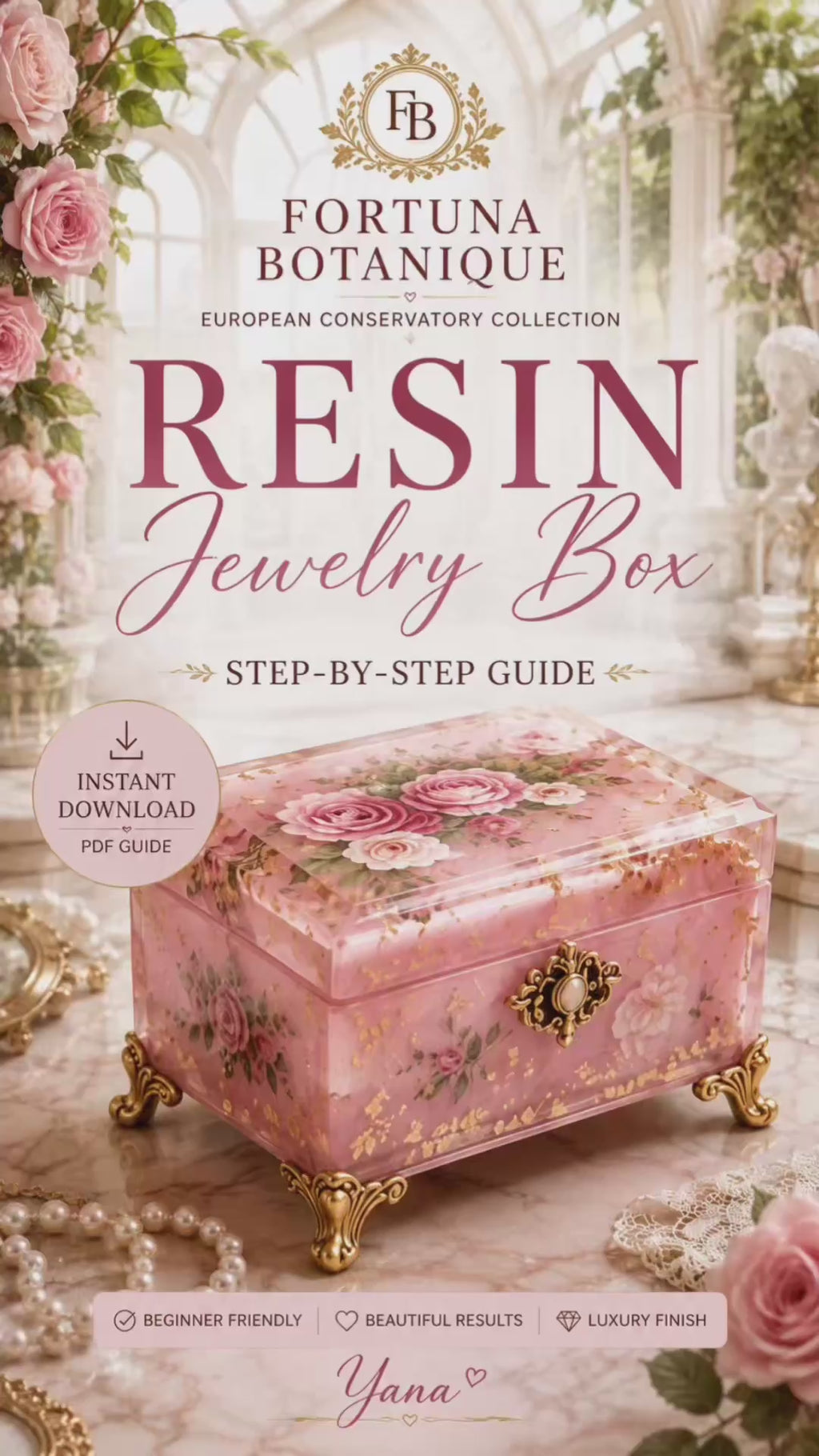 Resin Jewelry Box Step-by-Step Guide | Floral Epoxy Resin Tutorial