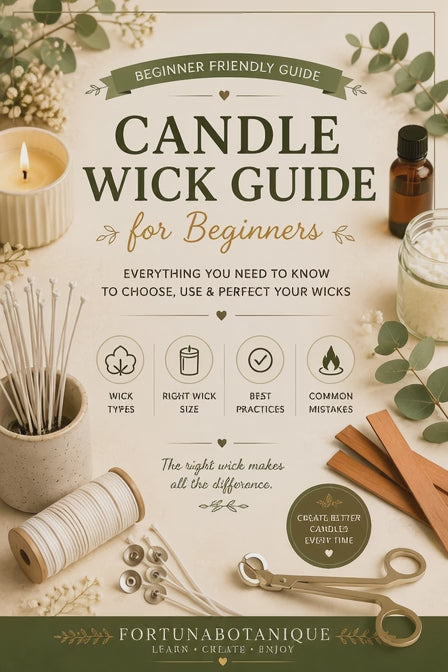 Luxury Candle Wick Guide for Beginners | Complete Candle Wicking & Troubleshooting Guide | Instant PDF Download