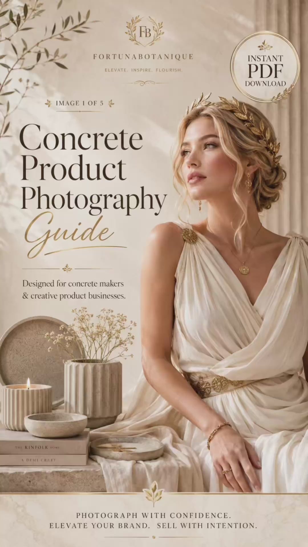 Concrete Product Photography Guide | Luxury Styling & Branding PDF for Concrete Makers